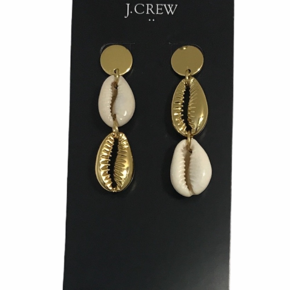 J. Crew shell earrings